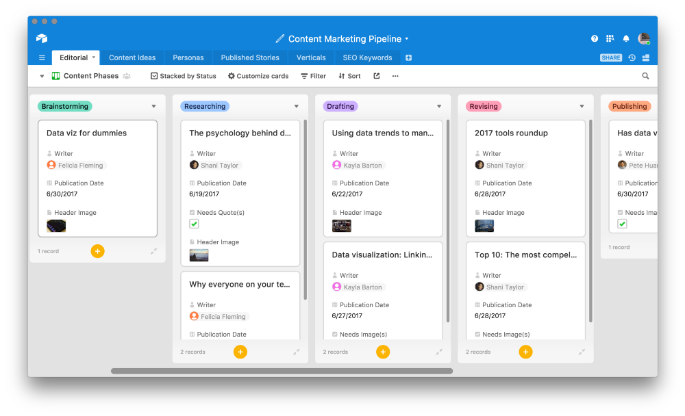 Marketing Editorial Calendar Template