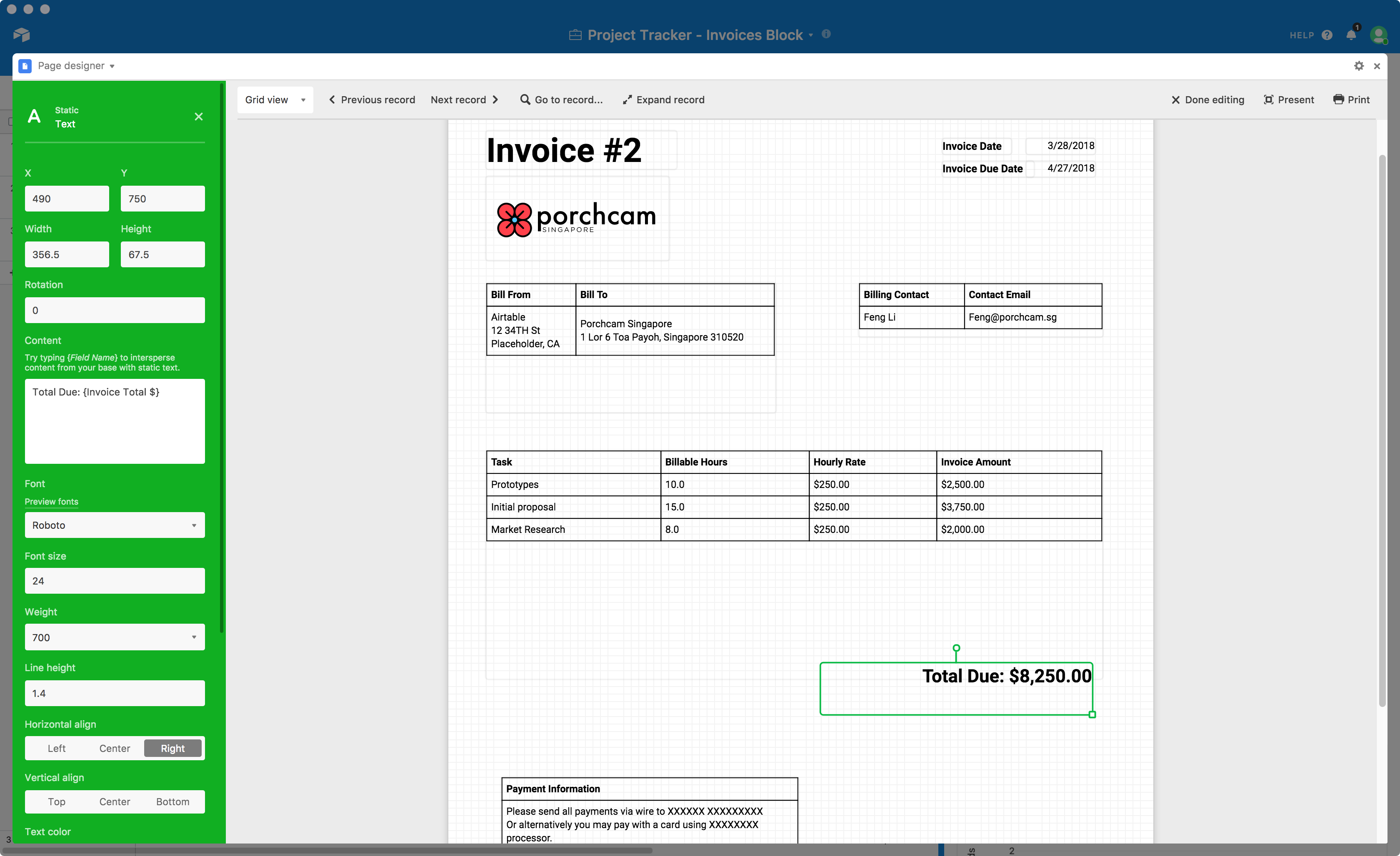 automatic invoice generator