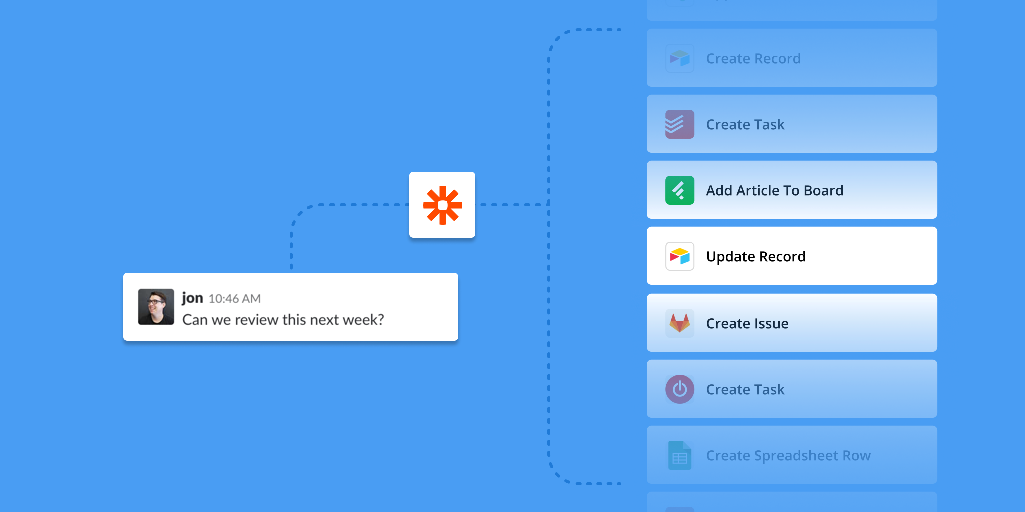 airtable zapier twitter