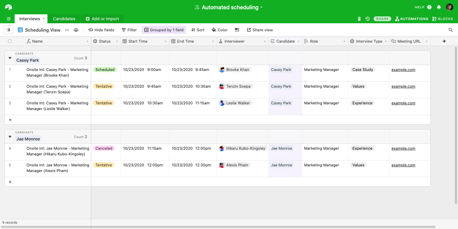 How to automatically schedule Google Calendar events from Airtable