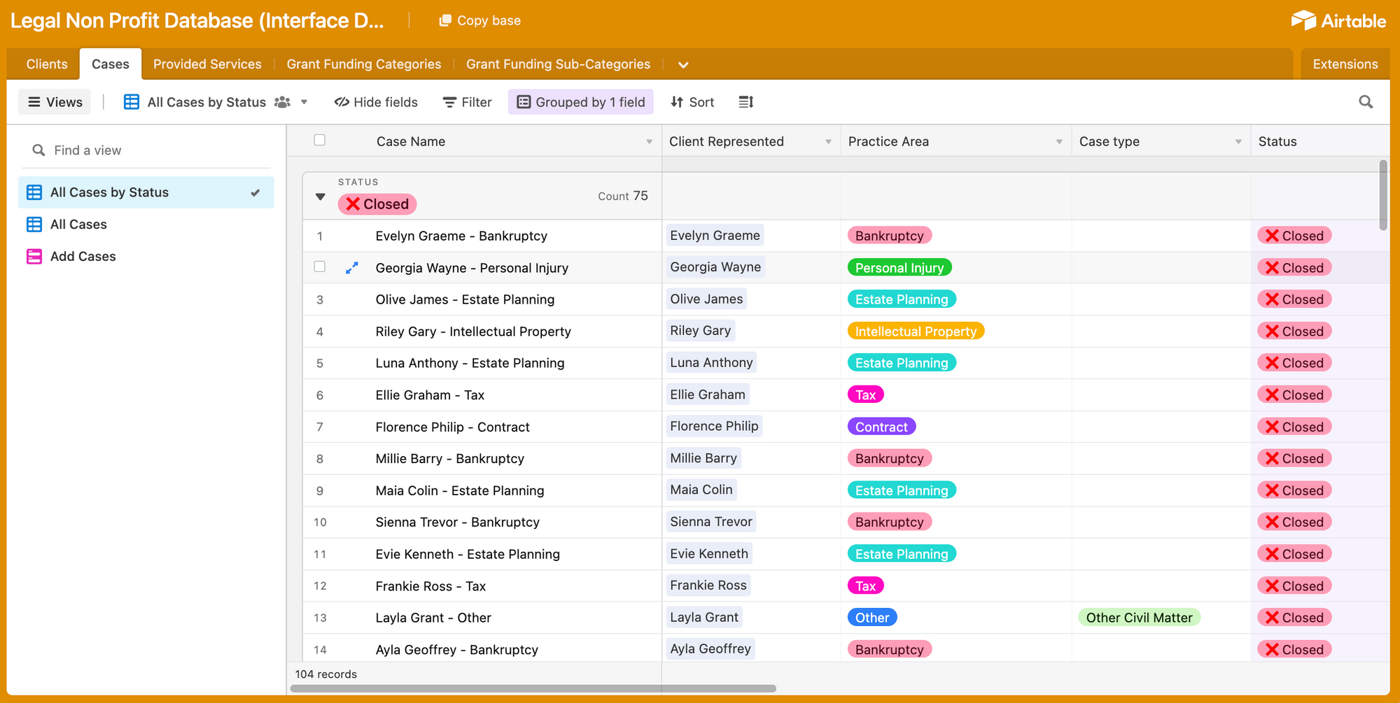 airtable interface dashboard